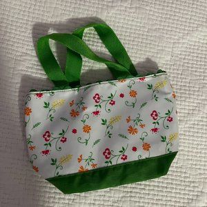Mini Cosmetic Floral Tote
